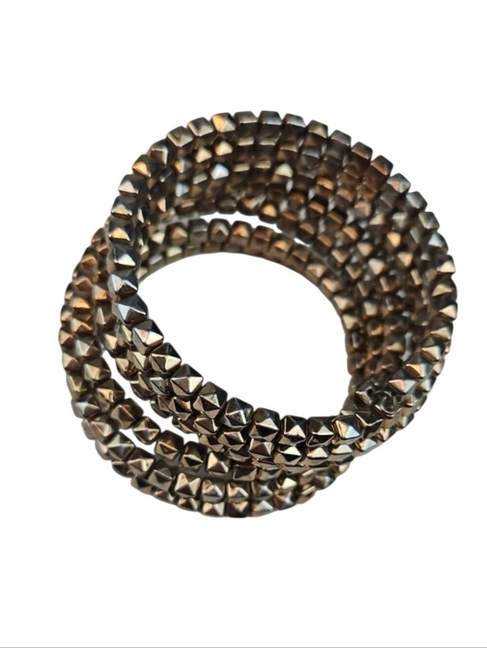 Stretch Cuff Bracelet Bronze Gold Lightweight Adjustable Jewelry - Picture 3 of 4